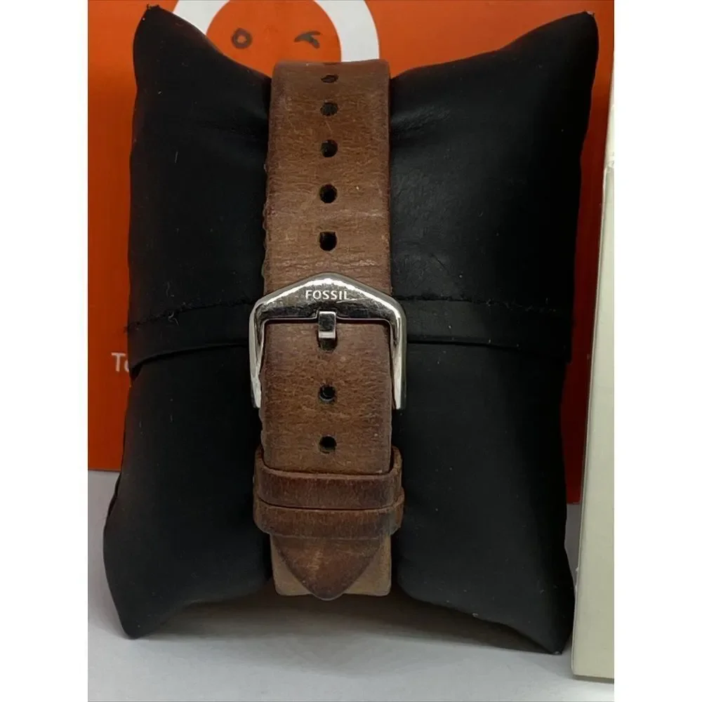 Fossil GEN 4 FTW6011 Women's Brown Leather Digital Dial Hybrid Smartwatch BS258